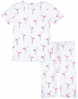 Пижама трикотажная для девочек PlayToday Kids Пижама: футболка  бриджи