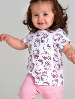 Фуфайка детская трикотажная для девочек (футболка)  2 шт в комплекте PlayToday Newborn Baby