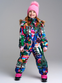 Комбинезон текстильный с полиуретановым покрытием для девочек PlayToday Kids 