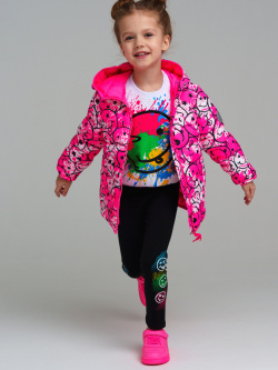 Куртка текстильная с полиуретановым покрытием для девочек PlayToday Kids