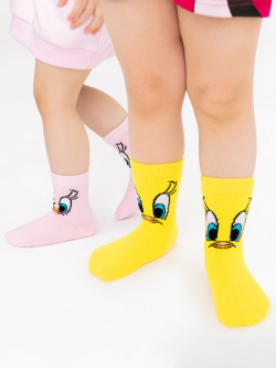 Носки детские трикотажные для девочек  2 пары в комплекте PlayToday Baby