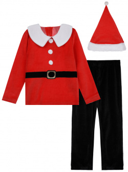 Карнавальный костюм Санта Клауса: лонгслив  брюки шапка для мальчика PlayToday Kids