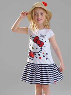 Платье трикотажное для девочки c принтом Hello Kitty PlayToday Kids 