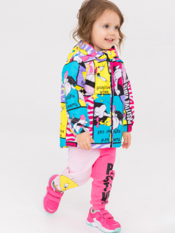 Куртка детская текстильная с полиуретановым покрытием для девочек (ветровка) PlayToday Baby 