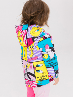 Куртка детская текстильная с полиуретановым покрытием для девочек (ветровка) PlayToday Baby