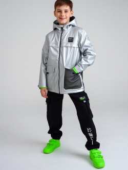 Куртка текстильная с полиуретановым покрытием для мальчиков School by PlayToday К