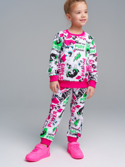 Комплект трикотажный для девочек: толстовка  брюки PlayToday Kids из
