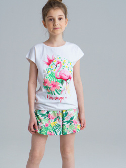 Комплект: футболка  шорты для девочки PlayToday Tween