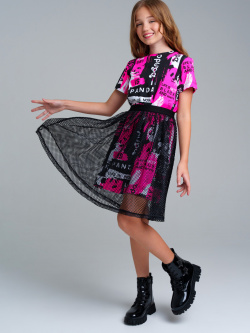 Комплект трикотажный для девочек: платье  юбка PlayToday Tween