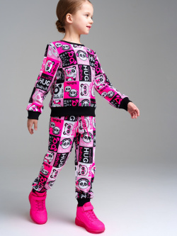 Комплект трикотажный для девочек: толстовка  брюки PlayToday Kids