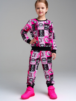 Комплект трикотажный для девочек: толстовка  брюки PlayToday Kids
