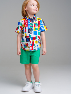 Сорочка текстильная для мальчиков (regular fit) PlayToday Kids Рубашка из