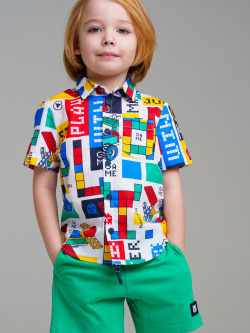 Сорочка текстильная для мальчиков (regular fit) PlayToday Kids