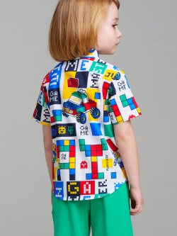 Сорочка текстильная для мальчиков (regular fit) PlayToday Kids