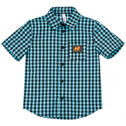 Сорочка текстильная для мальчиков PlayToday Kids Рубашка в клетку