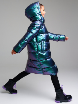 Пальто текстильное с полиуретановым покрытием для девочек School by PlayToday