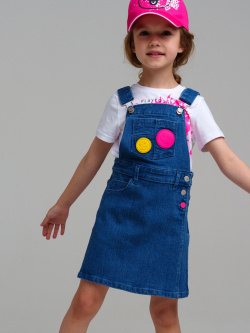 Сарафан текстильный джинсовый для девочек PlayToday Kids