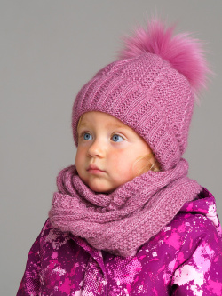 Комплект: шапка и снуд для девочки PlayToday Baby 