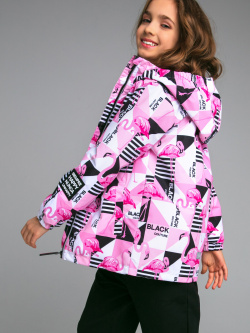Куртка текстильная с полиуретановым покрытием для девочек (ветровка) PlayToday Tween 