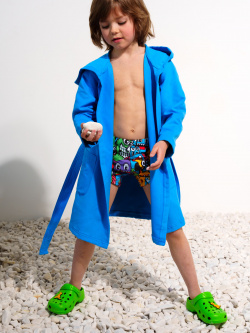 Халат текстильный для мальчиков PlayToday Kids Купальный из микрофибры
