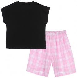 Комплект для девочек: фуфайка трикотажная (футболка)  шорты текстильные PlayToday Tween