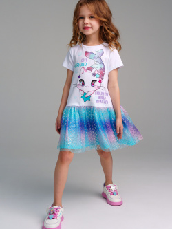 Платье трикотажное для девочек PlayToday Kids 