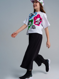 Комплект трикотажный для девочек: фуфайка (футболка)  брюки PlayToday Tween