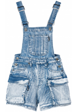Полукомбинезон текстильный джинсовый для девочек PlayToday Tween 
