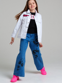 Куртка текстильная джинсовая для девочек PlayToday Tween