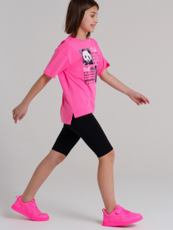 Комплект трикотажный для девочек: брюки (легинсы укороченные)  фуфайка (футболка) PlayToday Tween