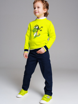 Комплект для мальчиков: брюки текстильные  джемпер трикотажный сорочка текстильная PlayToday Kids