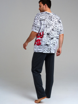 Комплект трикотажный для мужчин: фуфайка (футболка)  брюки PlayToday Adults