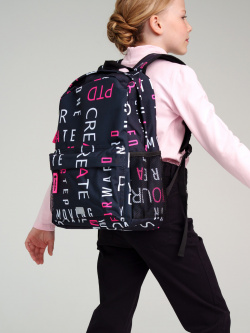 Рюкзак текстильный для девочек School by PlayToday Школьный  девочки