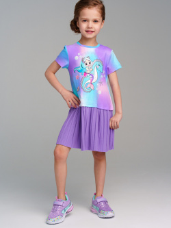 Платье трикотажное для девочек PlayToday Kids из качественного и