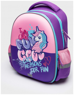 Рюкзак текстильный для девочек School by PlayToday Школьный девочки