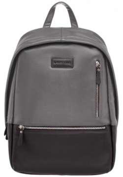 Кожаный рюкзак Adams Grey/Black Lakestone 