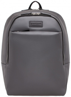Кожаный мужской рюкзак для ноутбука Faber Grey/Black Lakestone 