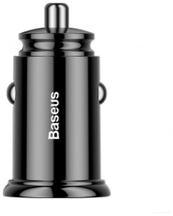 Автомобильная зарядка Baseus  Circular plastic QC4 0 USB A+ Type C 30W (черный)