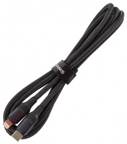 Дата кабель Usams  US SJ521 Type C Lightning PD быстрая зарядка 20W (1 2 m) (черный)