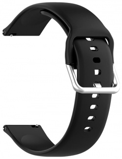 Сменный ремешок Xiaomi  для cмарт часов универсальный 22 mm силиконовый (черный) С