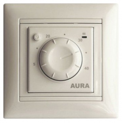 Терморегулятор для теплого пола Aura  LTC 030 кремовый