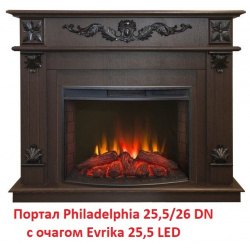 Широкий очаг 2D Real Flame  Evrika 25 5 LED