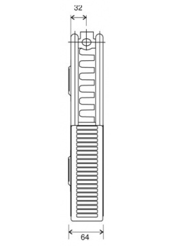 Стальной панельный радиатор Тип 21 Kermi  FKO 12 400x800