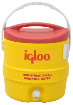 Вместительный изотермический пластиковый контейнер Igloo  10 Gal 400 series yellow