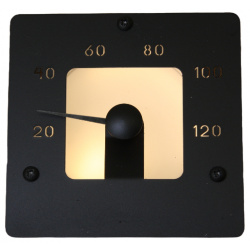 Термометр с подсветкой CARIITTI  SQ (черный)