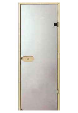 Для бани и сауны HARVIA  STG 9x21 коробка ольха прозрачная прямоуг ручка Дверь