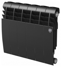 Биметаллический радиатор Royal Thermo  Biliner 350 VD 6 секц Noir Sable