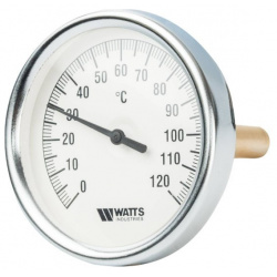 Термометр биметаллический с погружной гильзой Watts  F+R801 (T) 80/100