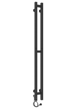 Электрический полотенцесушитель вертикальная лесенка Laris  Прайм Дуэт ЧКЧ 80/1200 левый