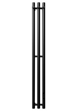 Электрический полотенцесушитель вертикальная лесенка Velar  Стайл R 1800 3 сек RAL9005 сухой тэн скр монтаж+3 крючка